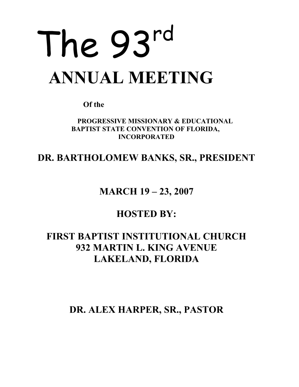 Baptist State Convention of Florida