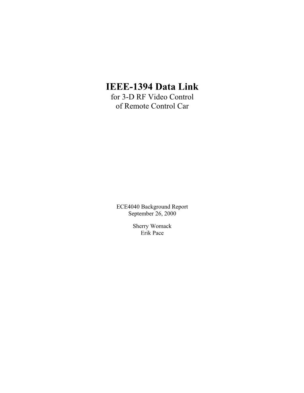 IEEE-1394 Data Link