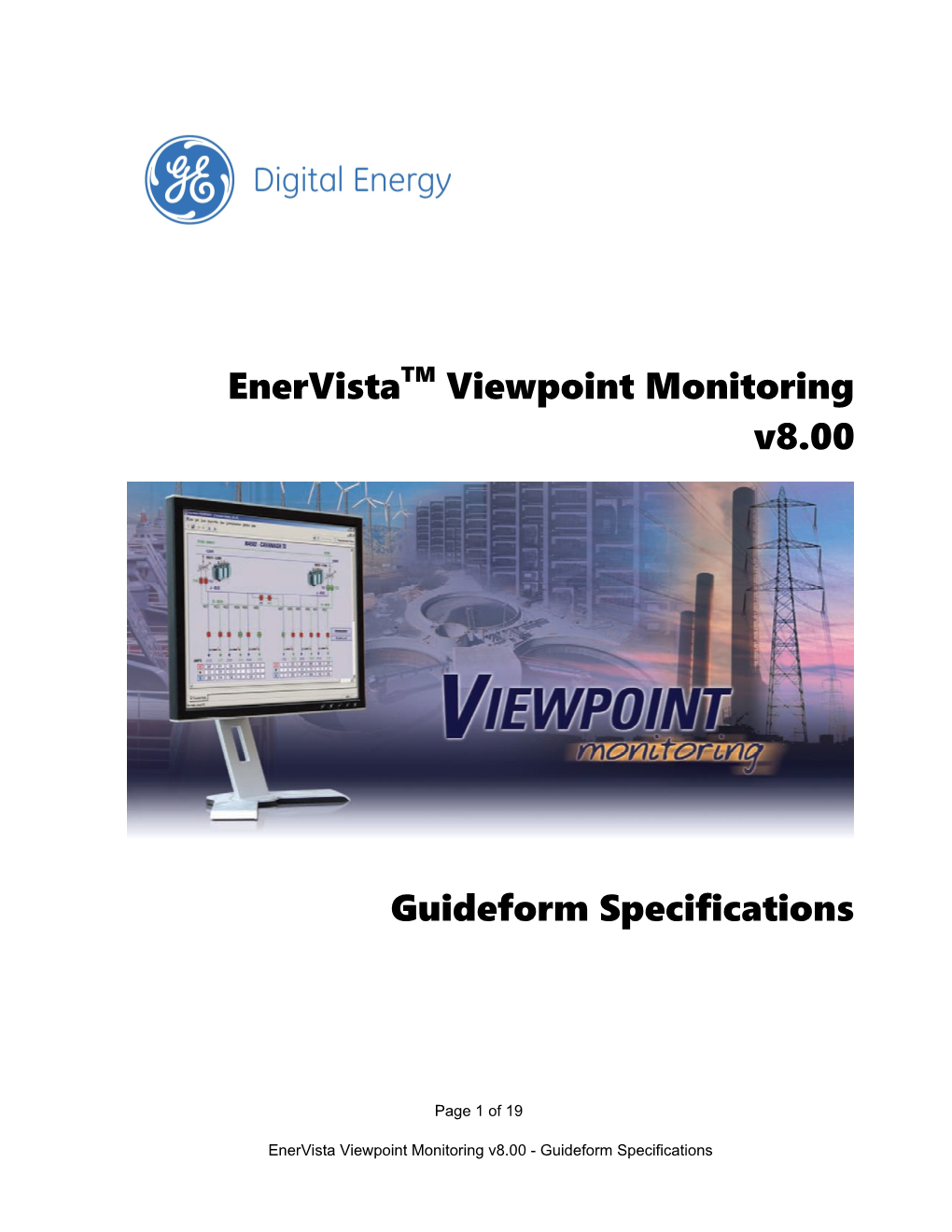 Viewpoint Monitoring 8.00 Specification