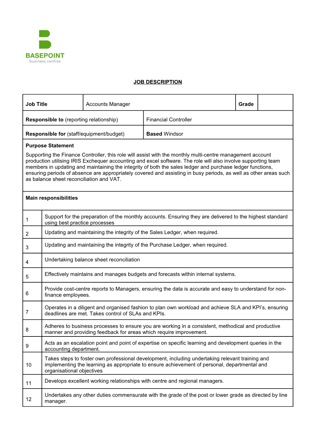 Knowledgepool Standard Internal Document Template