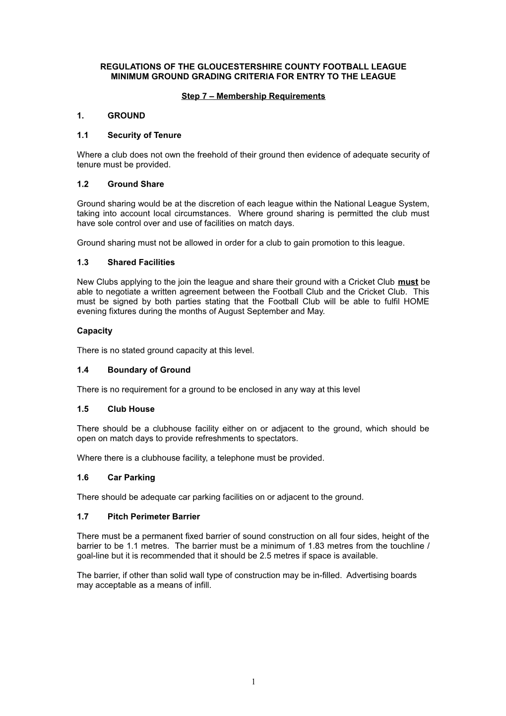 Regulations of the Gloucestershire County Football League