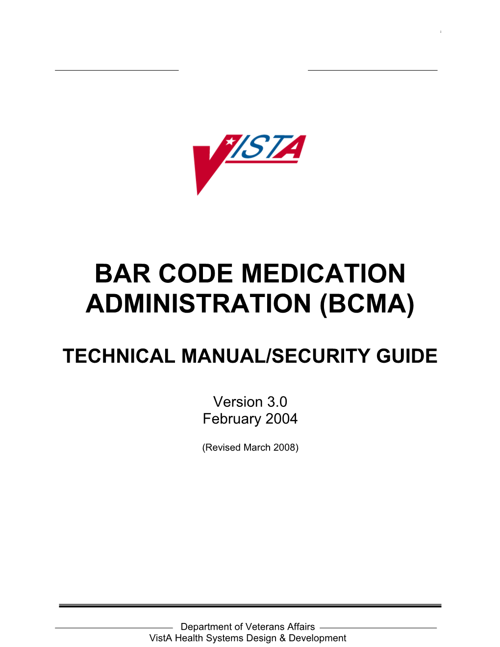 BCMA Technical Manual