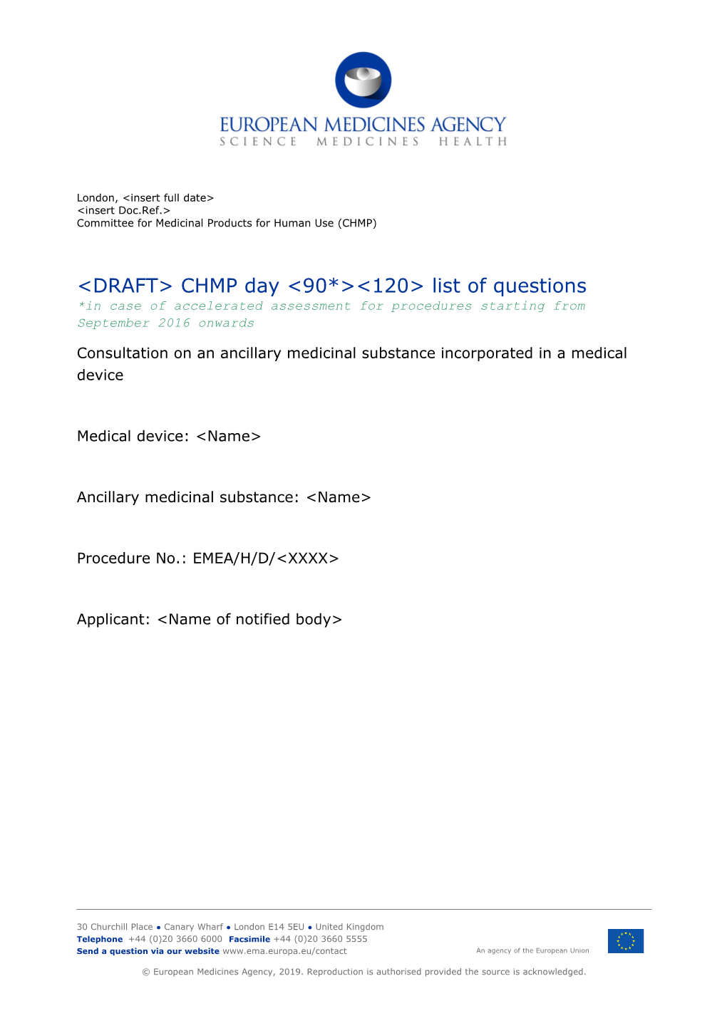 Ancillary - CHMP D120 Loq Template Rev 10.16