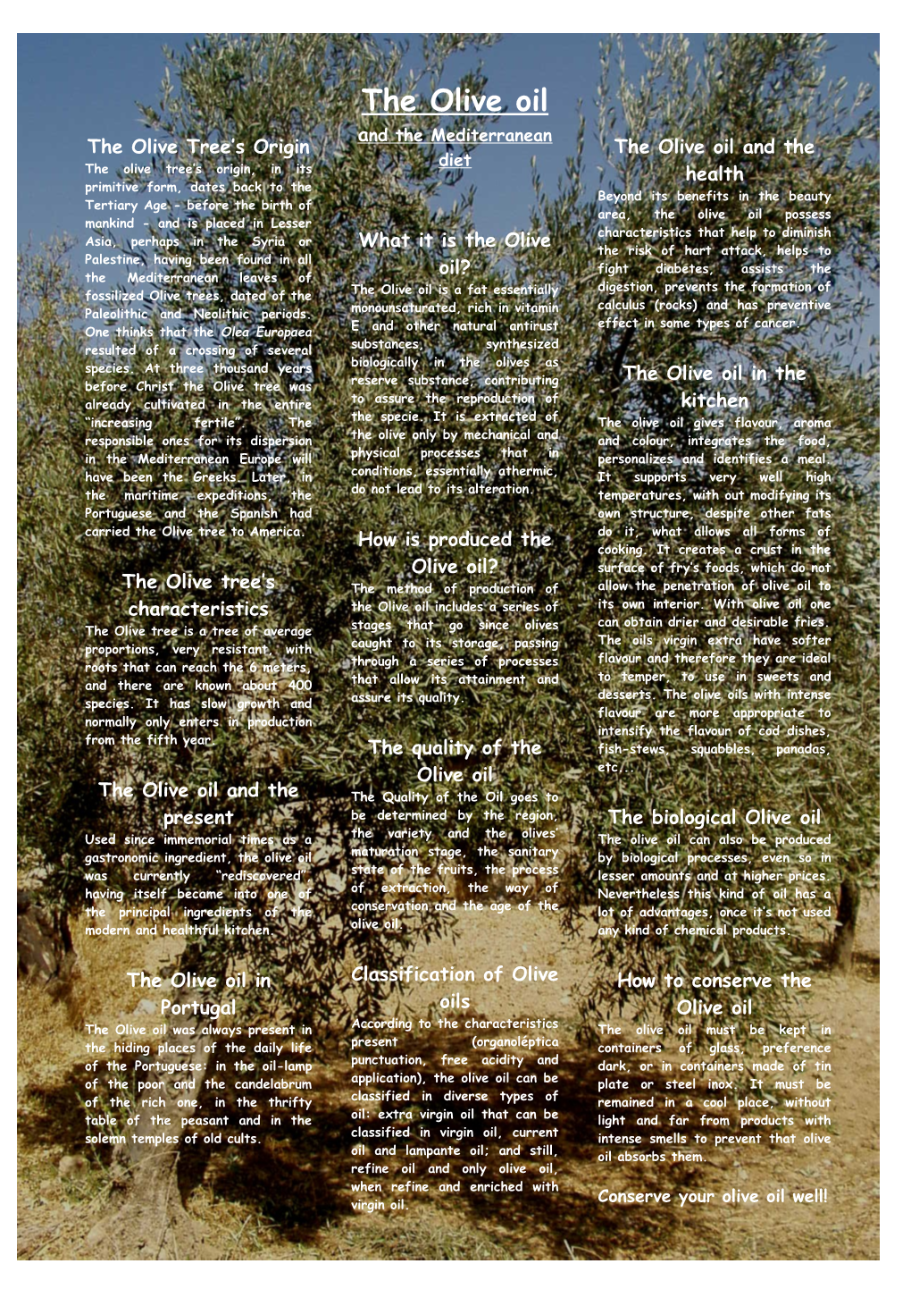 The Olive Tree S Origin