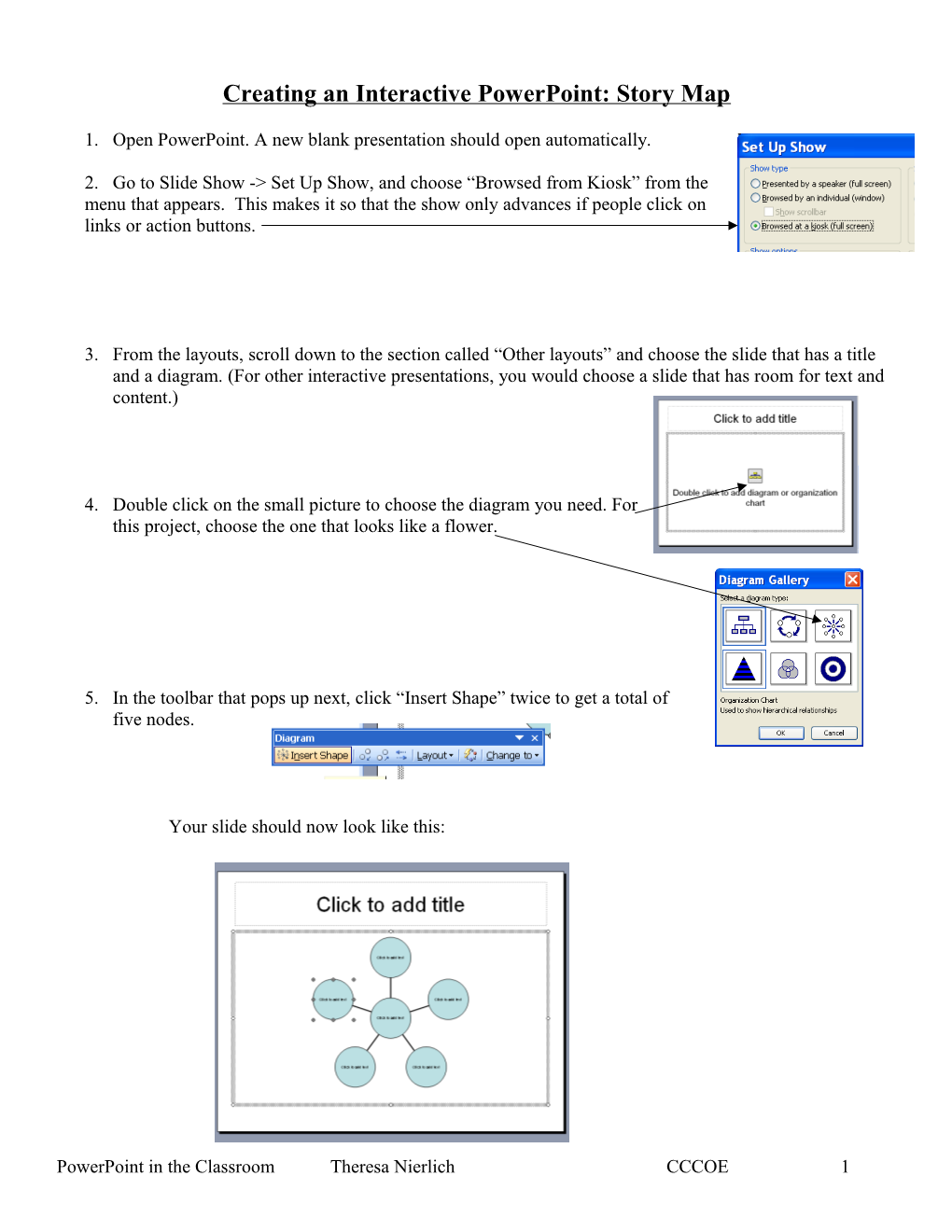 Creating an Interactive Powerpoint: Story Map