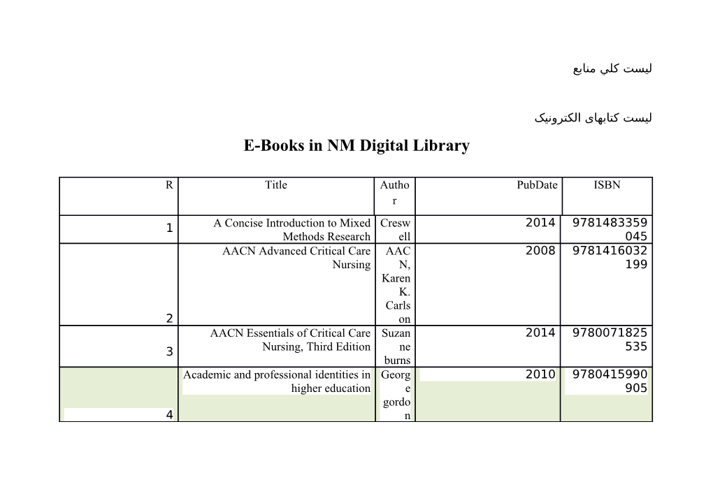 E-Books in NM Digital Library