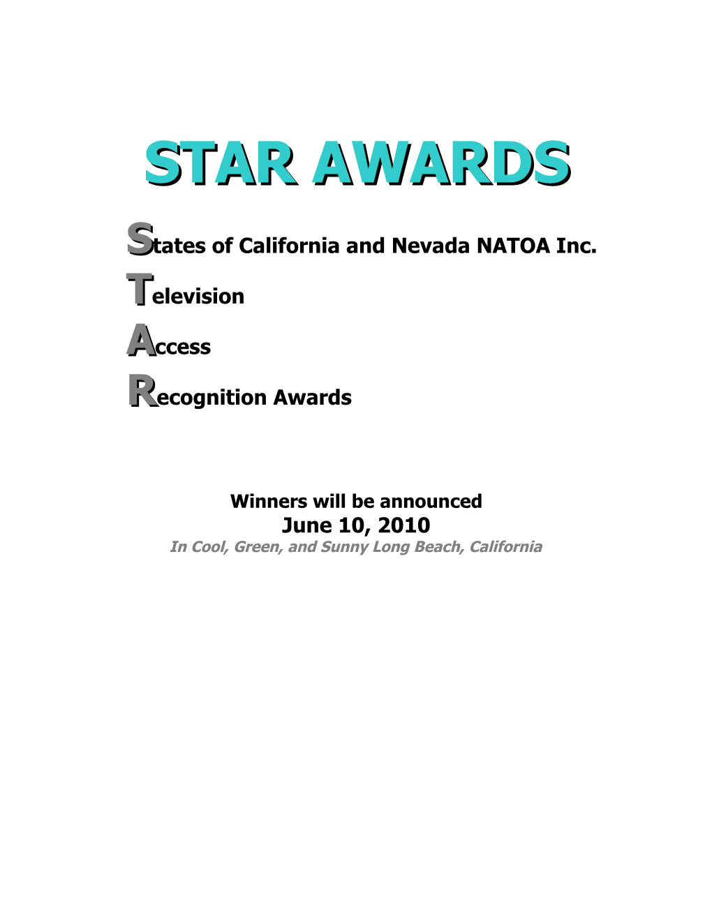 States of California and Nevada NATOA Inc