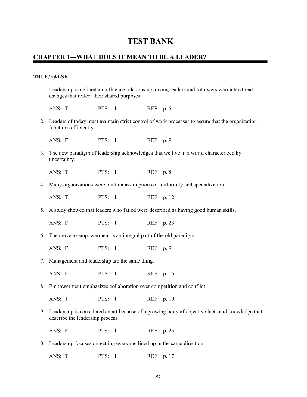 Chapter 1 What Does It Mean to Be a Leader