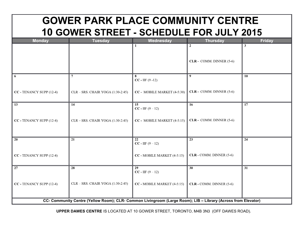 Gower Park Place Community Centre