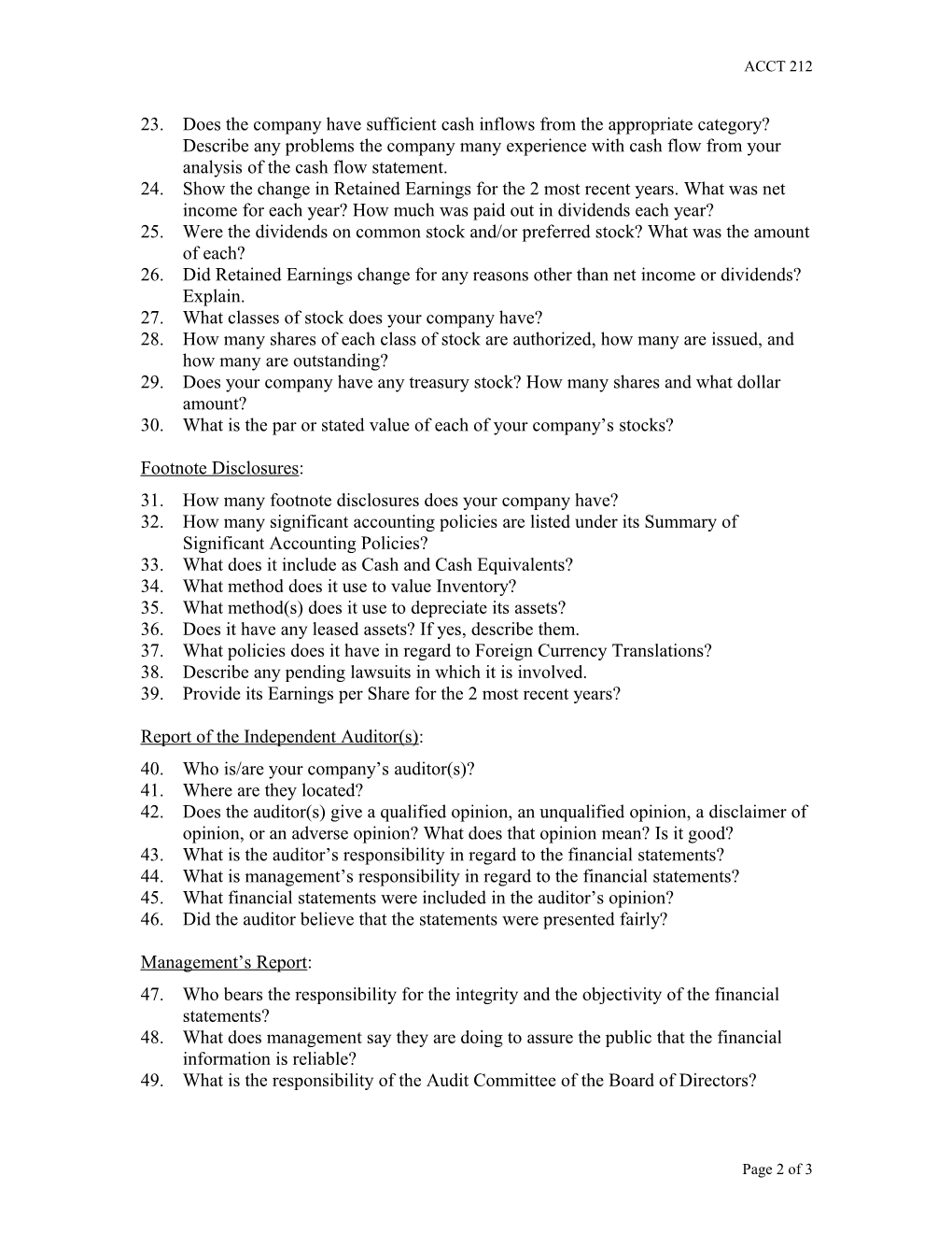 Individual Learning 55 Question Form