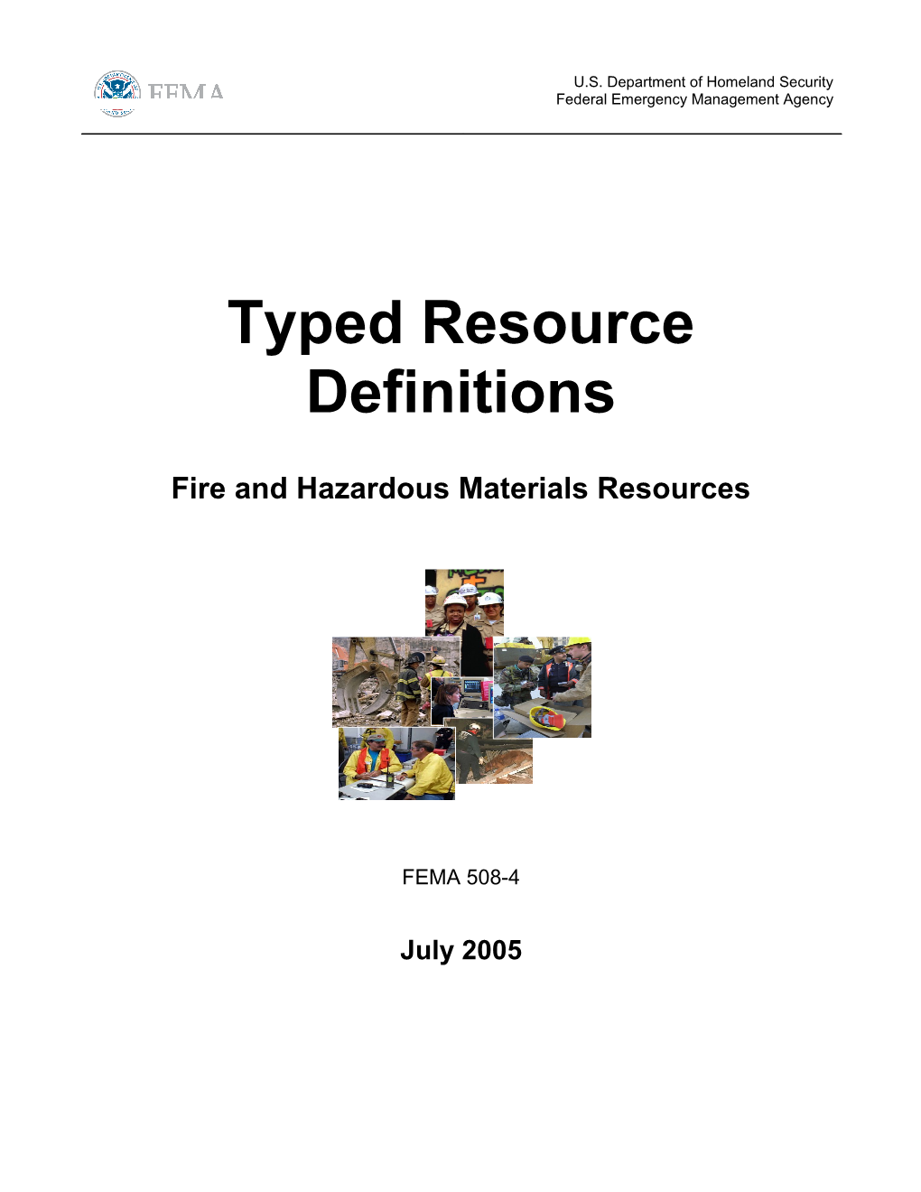 Fire and Hazardous Materials Resources