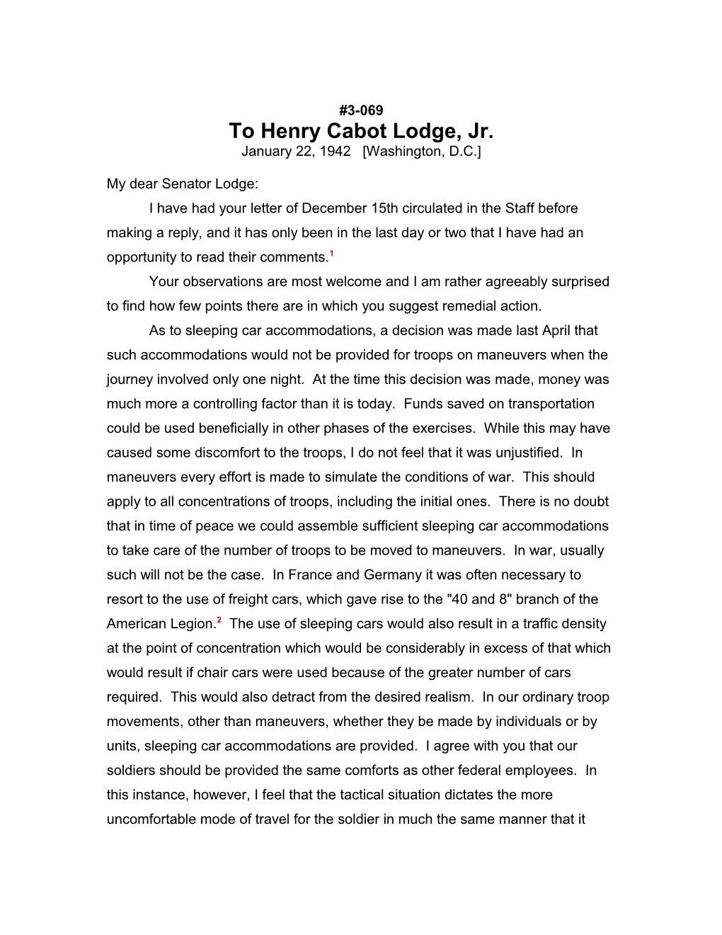 To Henry Cabot Lodge, Jr