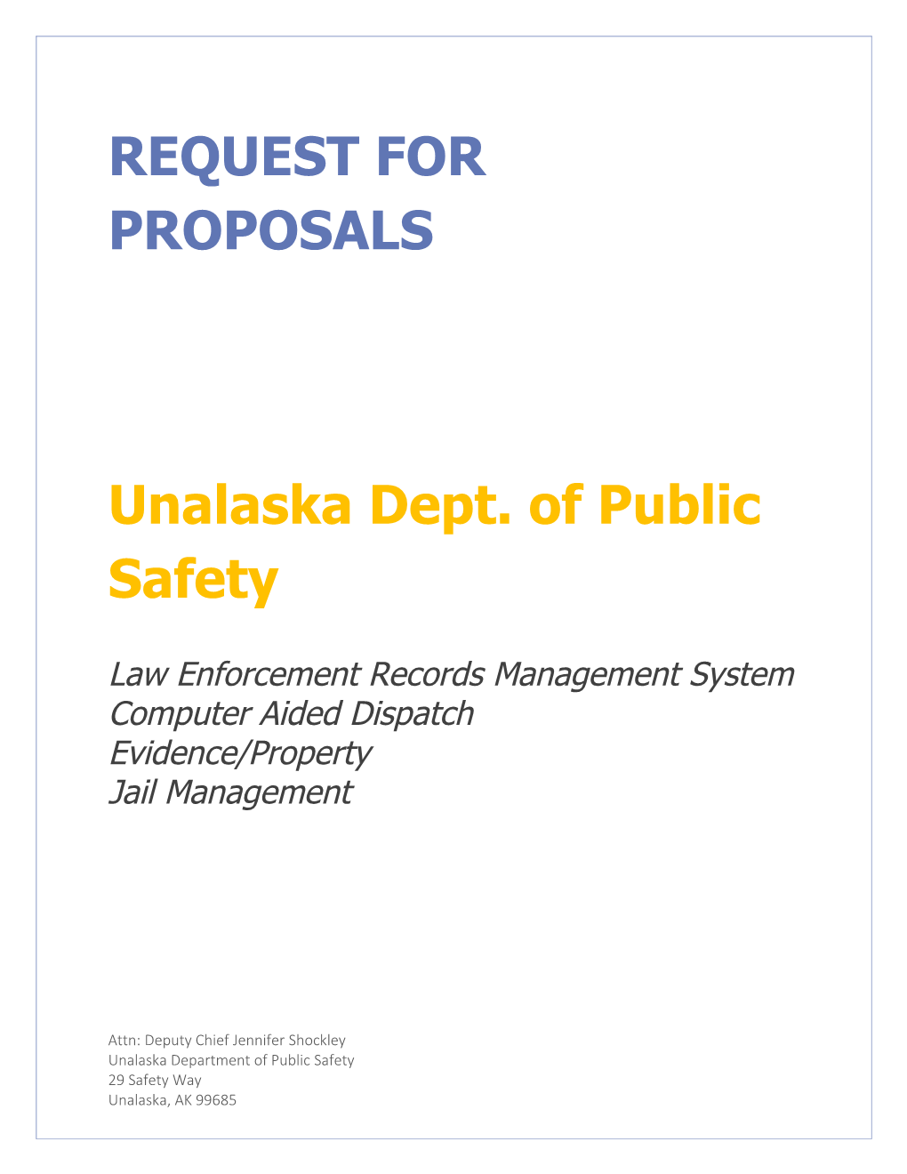 Unalaska Department of Public Safety