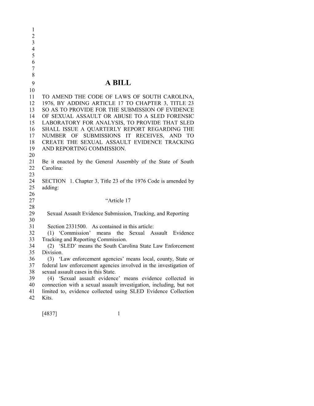2017-2018 Bill 4837 Text of Previous Version (Feb. 6, 2018) - South Carolina Legislature Online