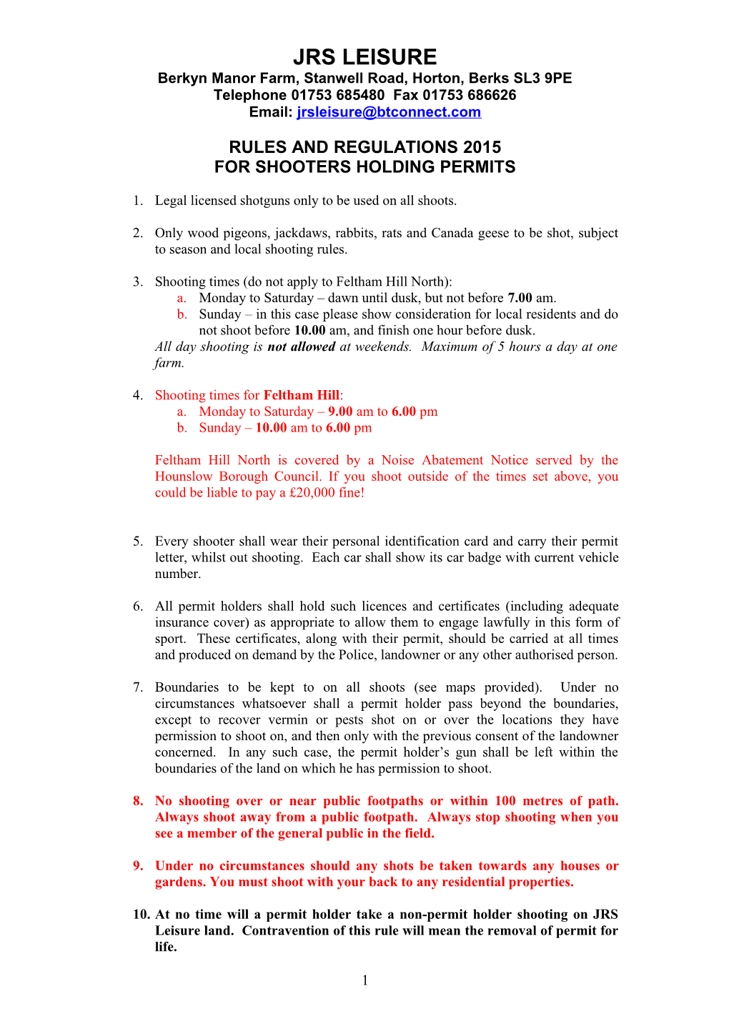 Rules and Regulations 2008