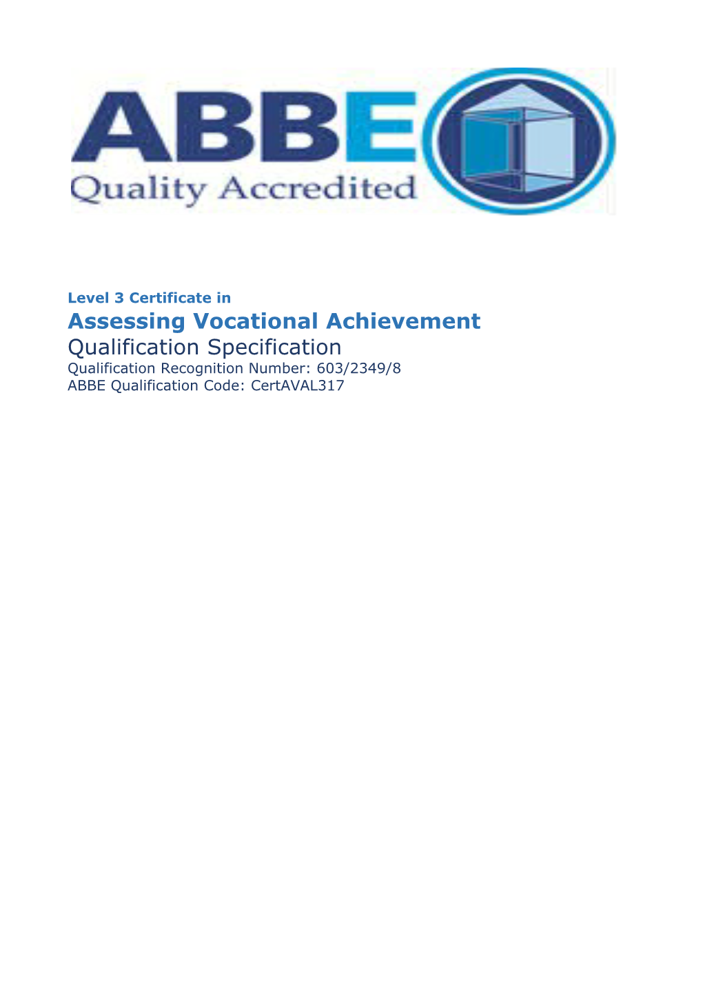 Assessing Vocational Achievement