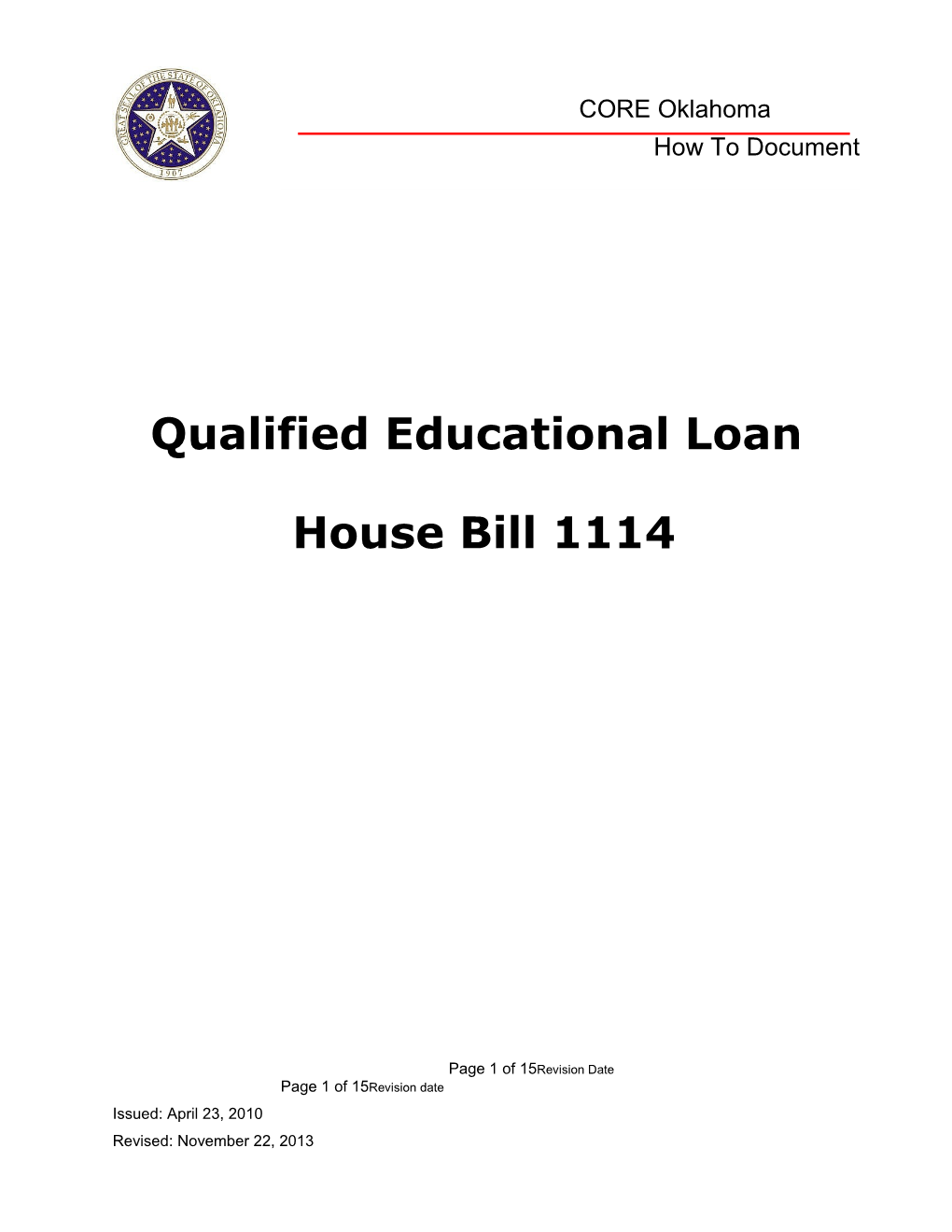 CORE How To: Qualified Educational Loan Reimbursement