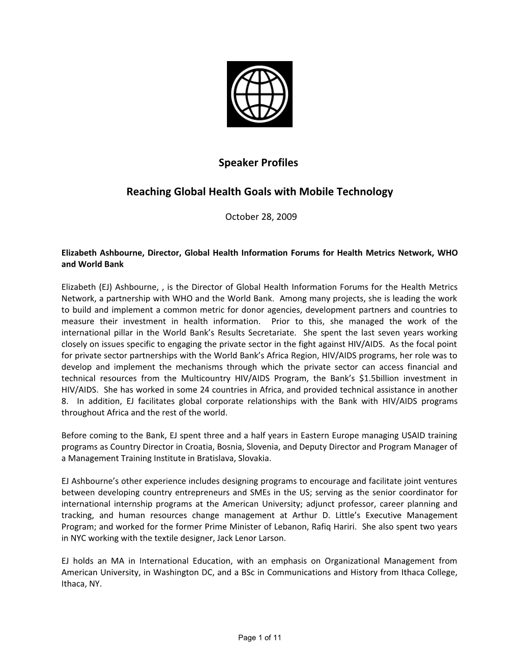 Reaching Global Health Goals with Mobile Technology