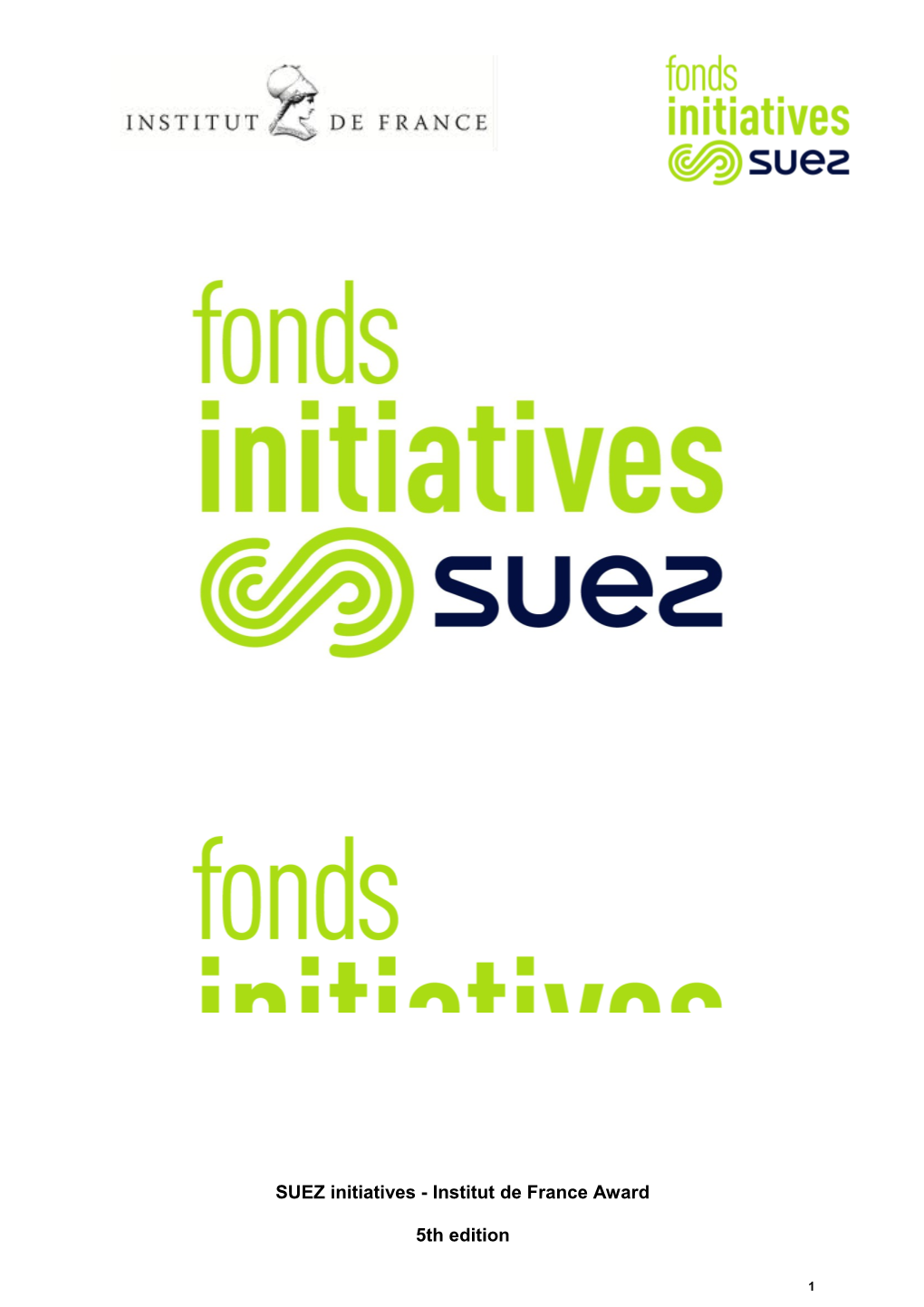 SUEZ Initiatives - Institut De Franceaward