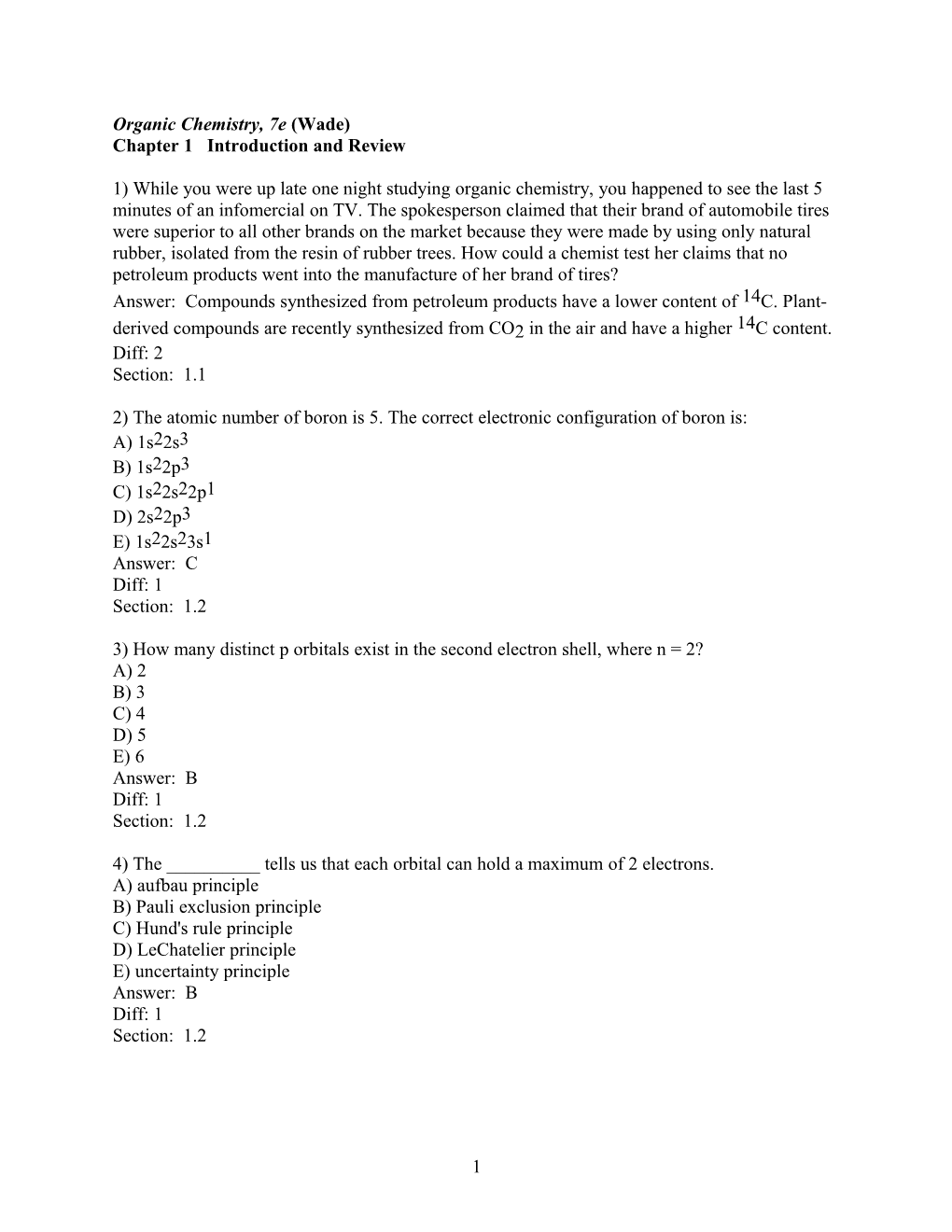 Organic Chemistry, 7E (Wade)