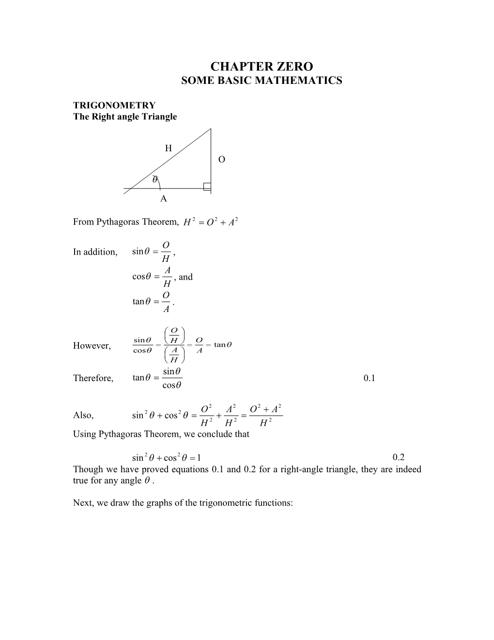 The Right Angle Triangle