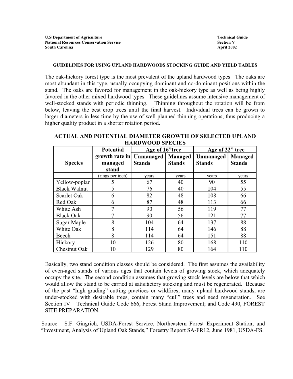 National Resources Conservation Servicesection V