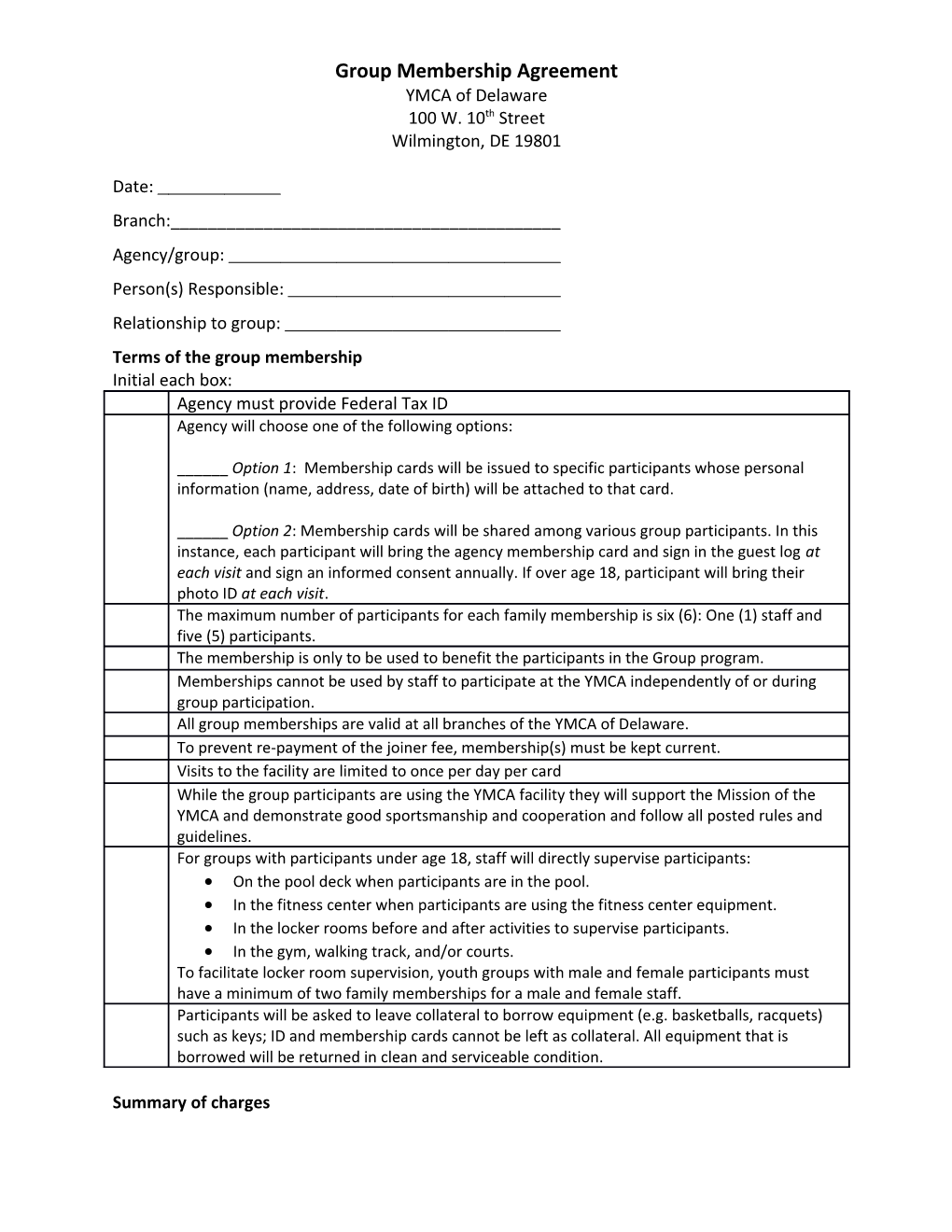 Group Membership Agreement