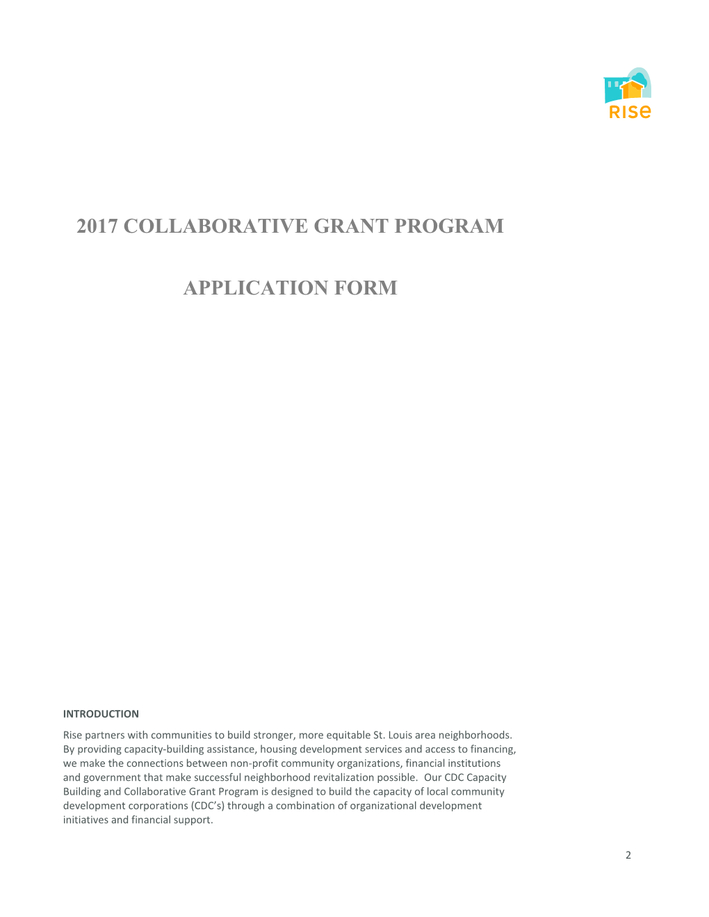 2017 Collaborative Grant Program