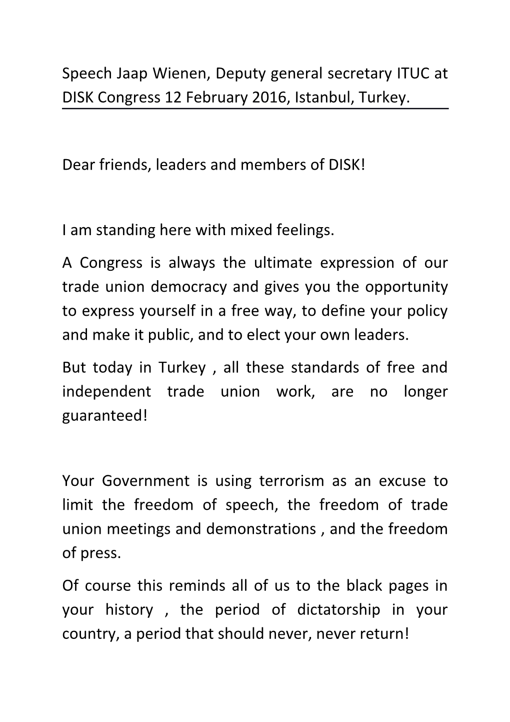 160208 Document to Friends, Leaders and Members of DISK!