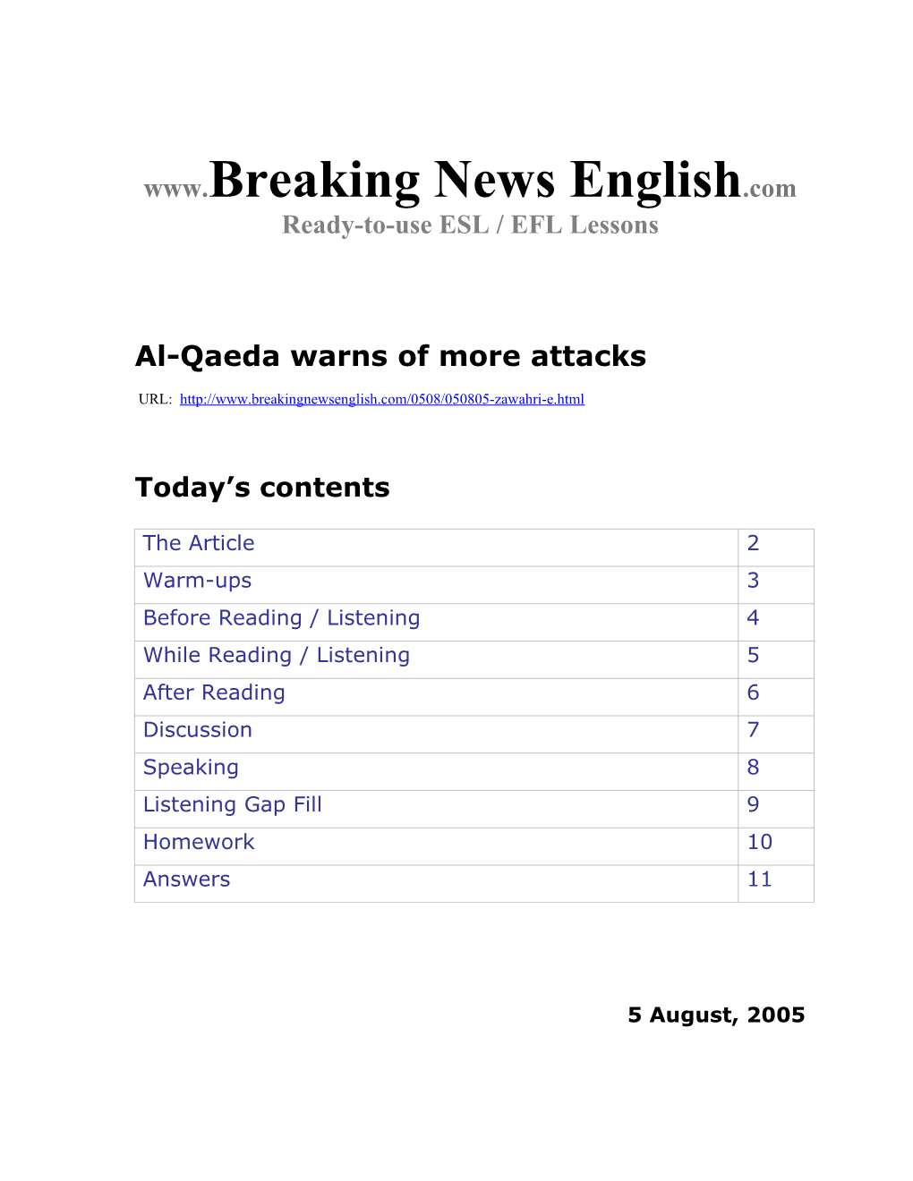 Al-Qaeda Warns of More Attacks