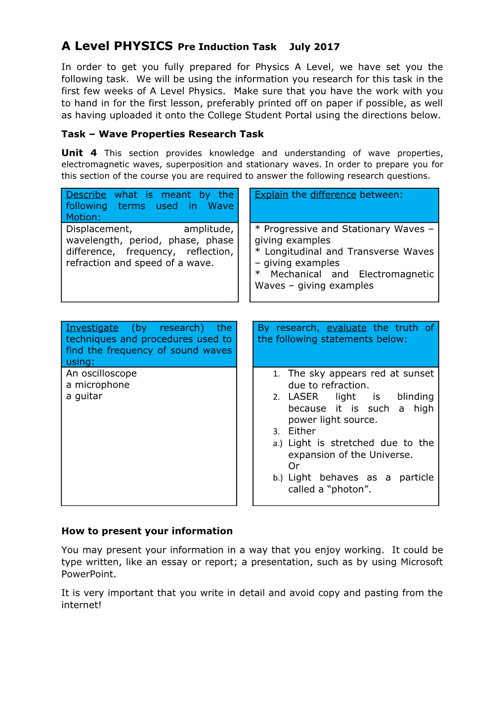 A Levelphysicspre Induction Task July 2017