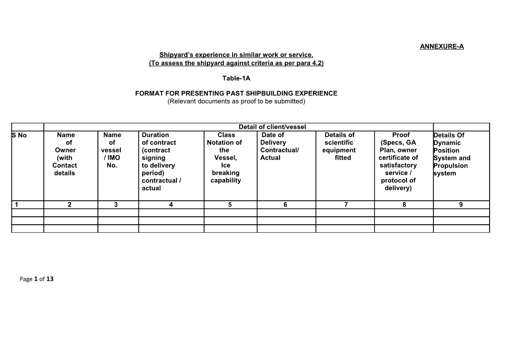 Expression of Interest for PRV