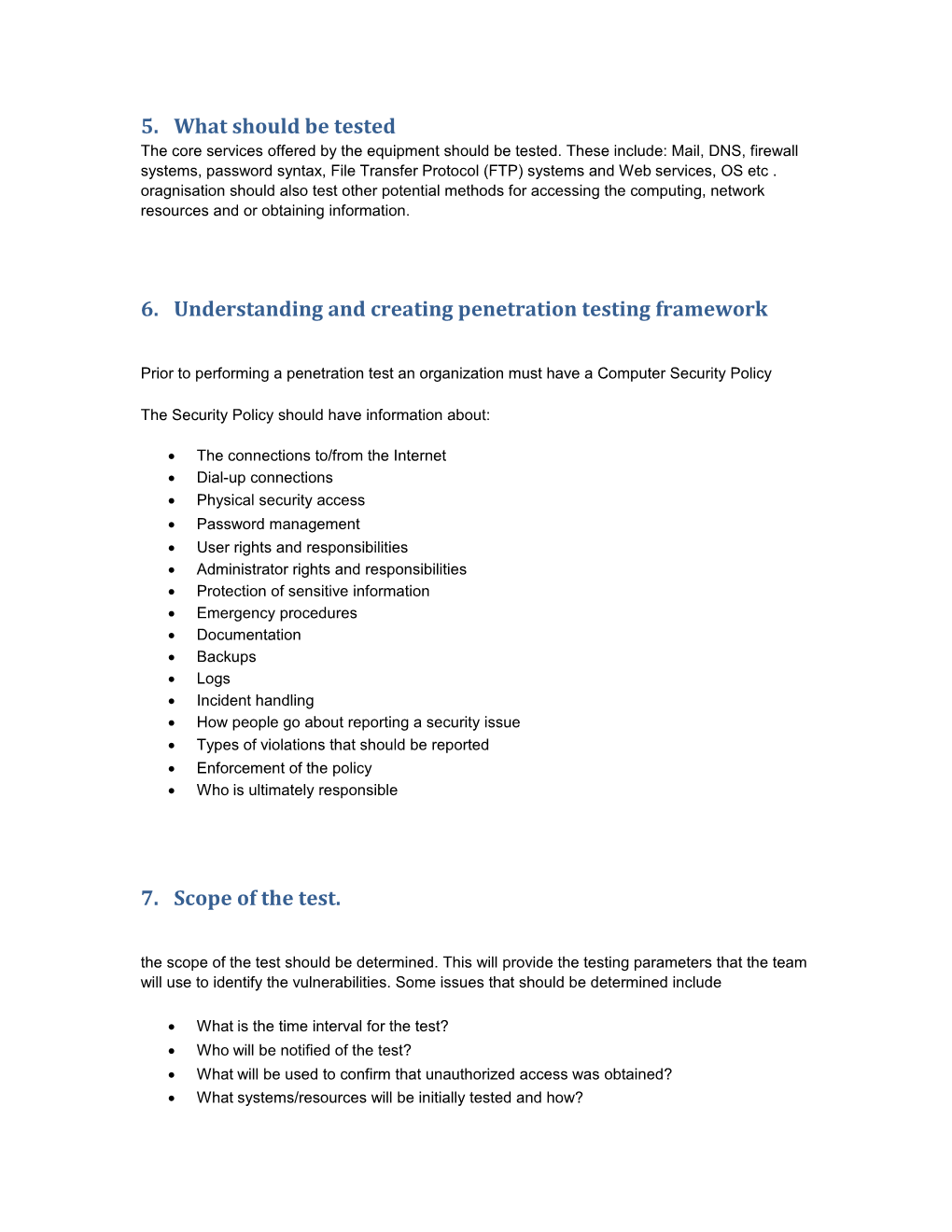 Title:Proposals for Network Security-Testing Framework