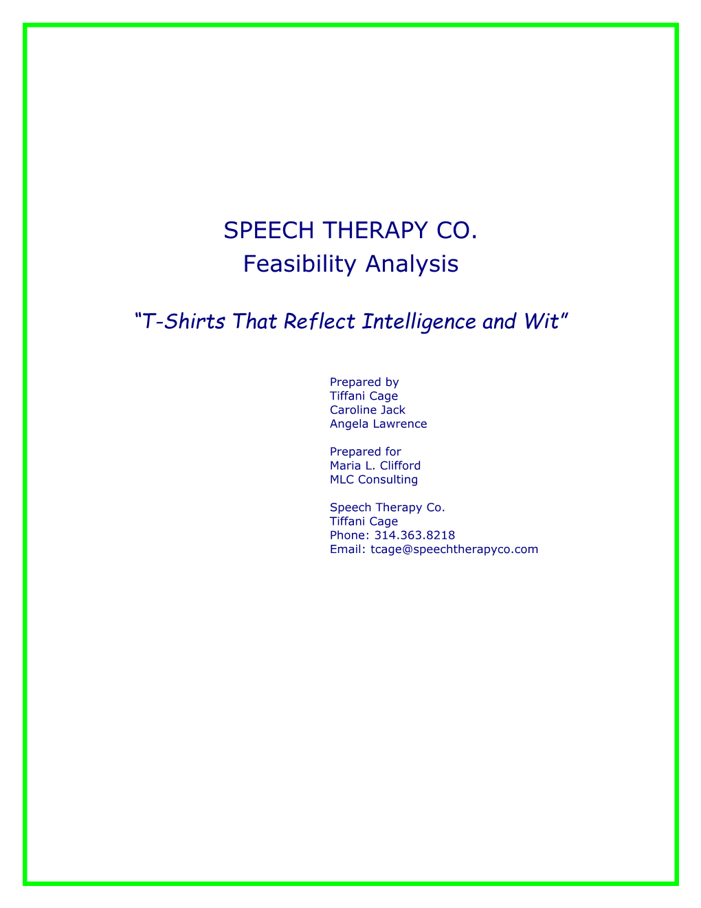 Speech Therapy Co