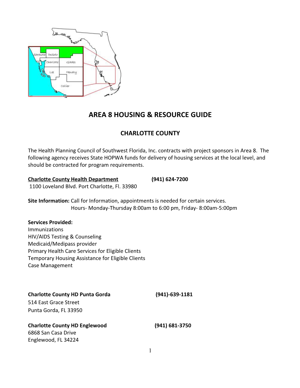 Area 8 Housing & Resource Guide