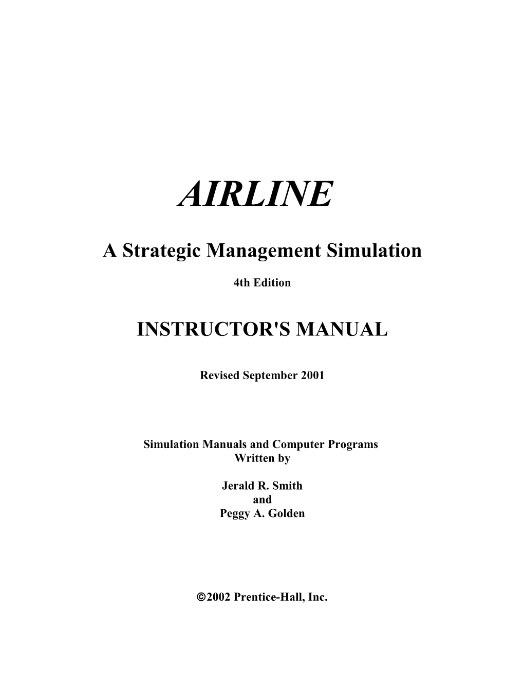 Simulation Manuals and Computer Programs