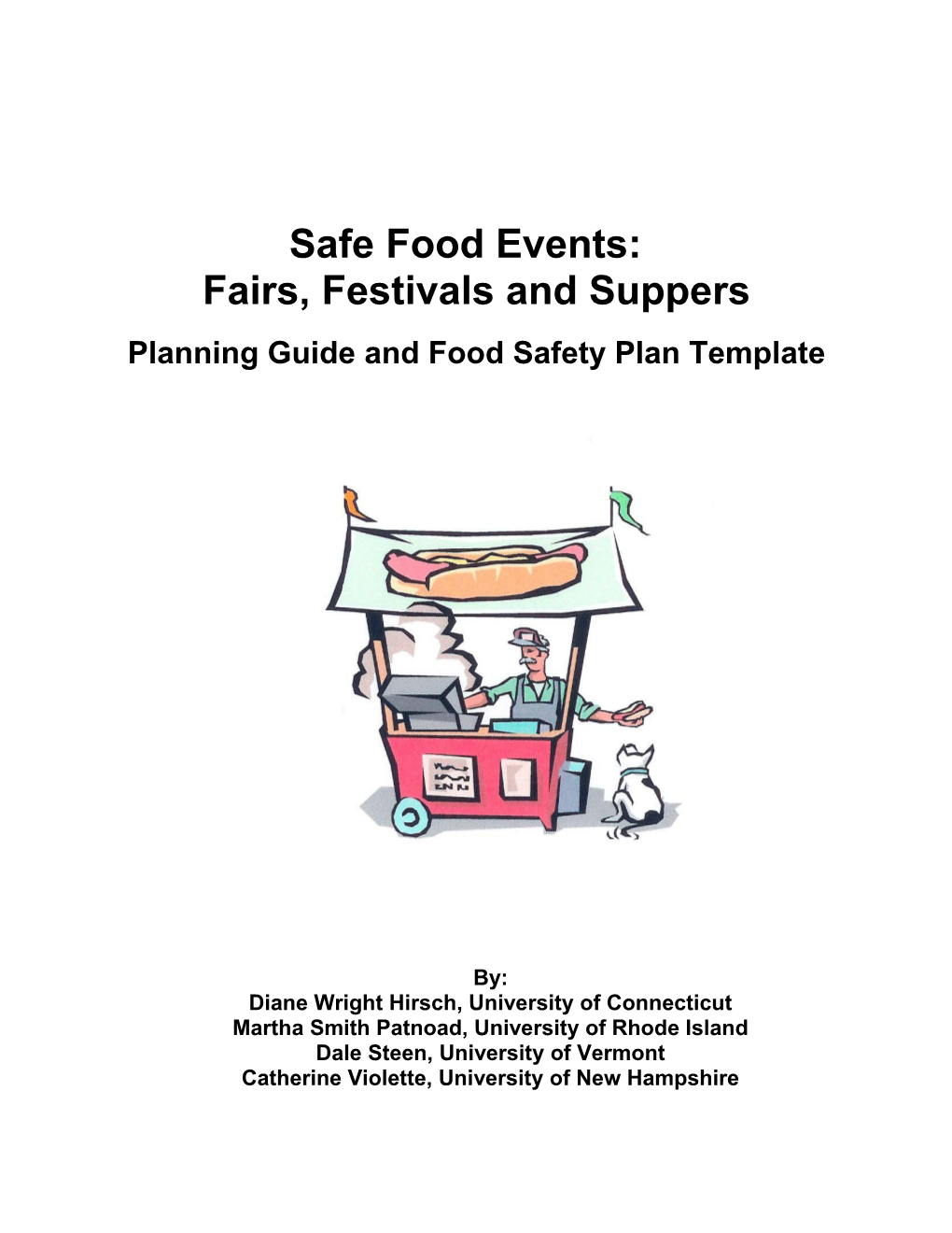 Planning Guide and Food Safety Plan Template