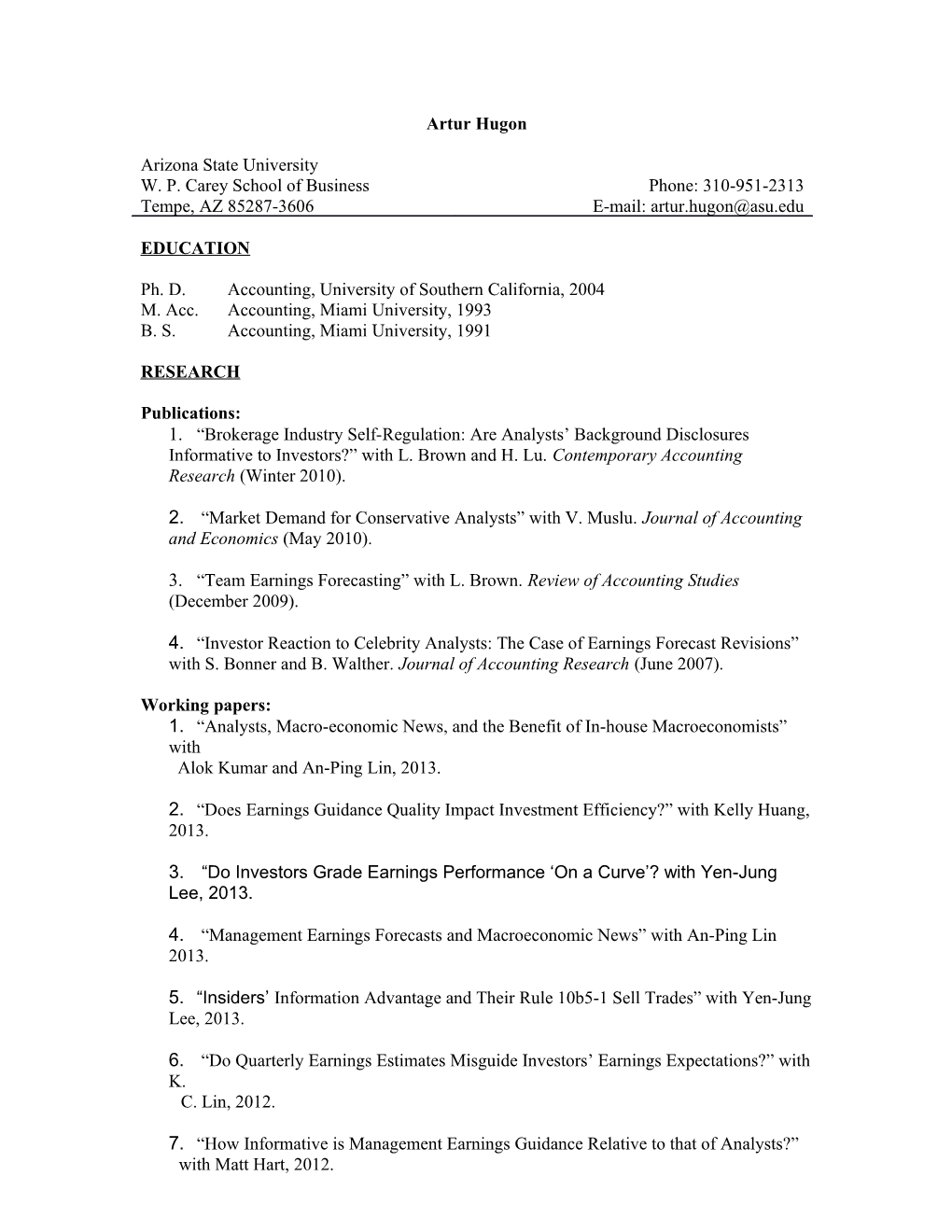 Brokerage Industry Self-Regulation: Are Analysts Background Disclosures Informative To