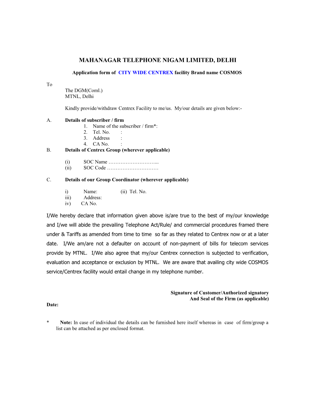 Mahanagar Telephone Nigam Ltd
