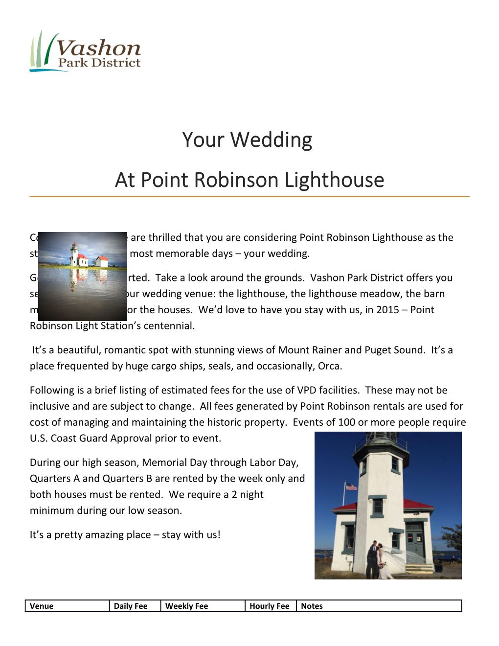 At Point Robinson Lighthouse