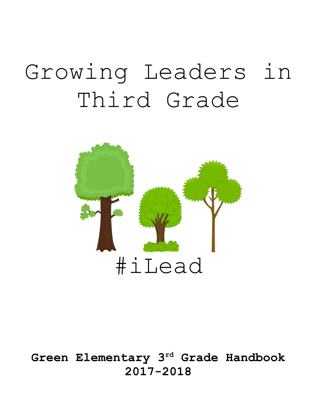 Green Elementary 3Rd Grade Handbook