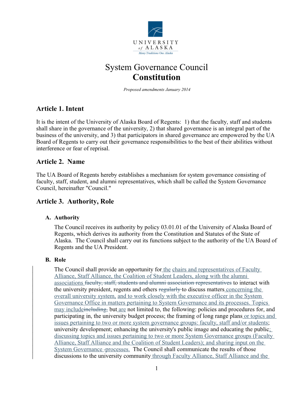 The System Governance Council