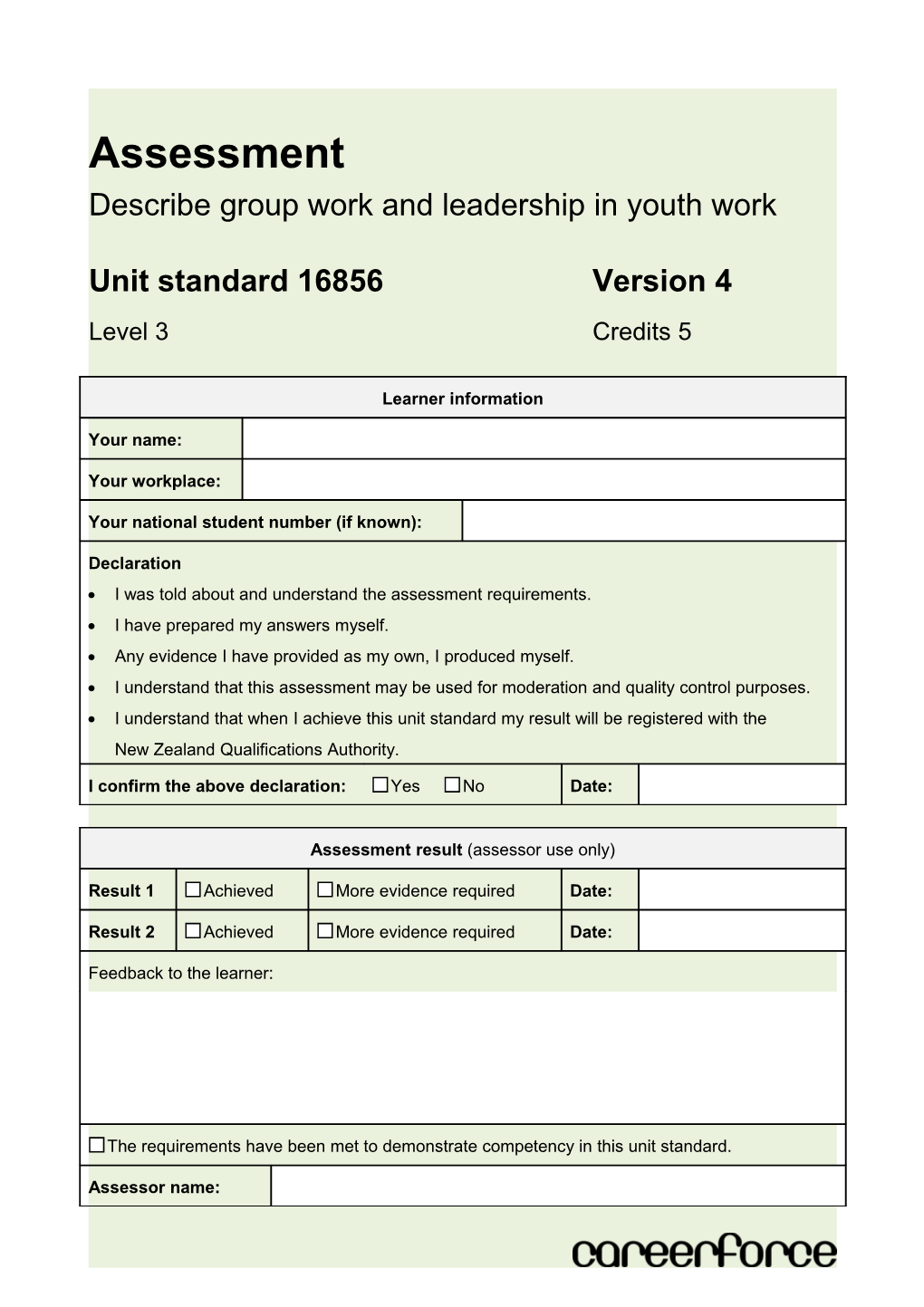 Describe Group Work and Leadership in Youth Work