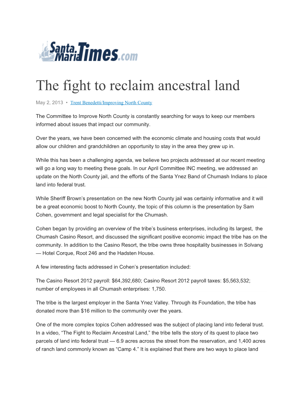 The Fight to Reclaim Ancestral Land