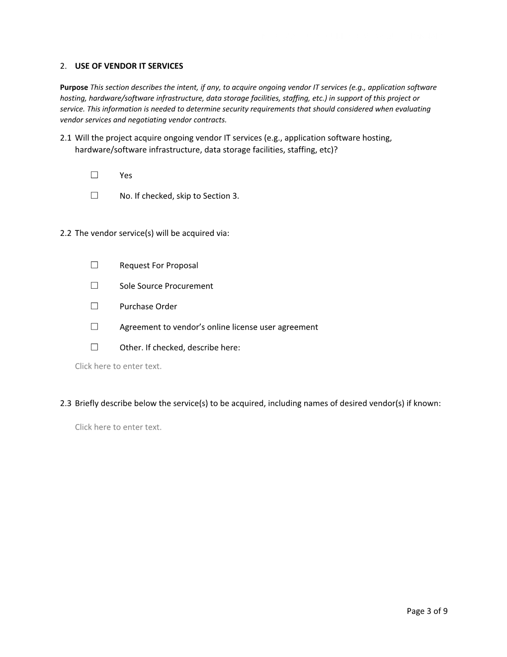 Information Security Review Questionnaire