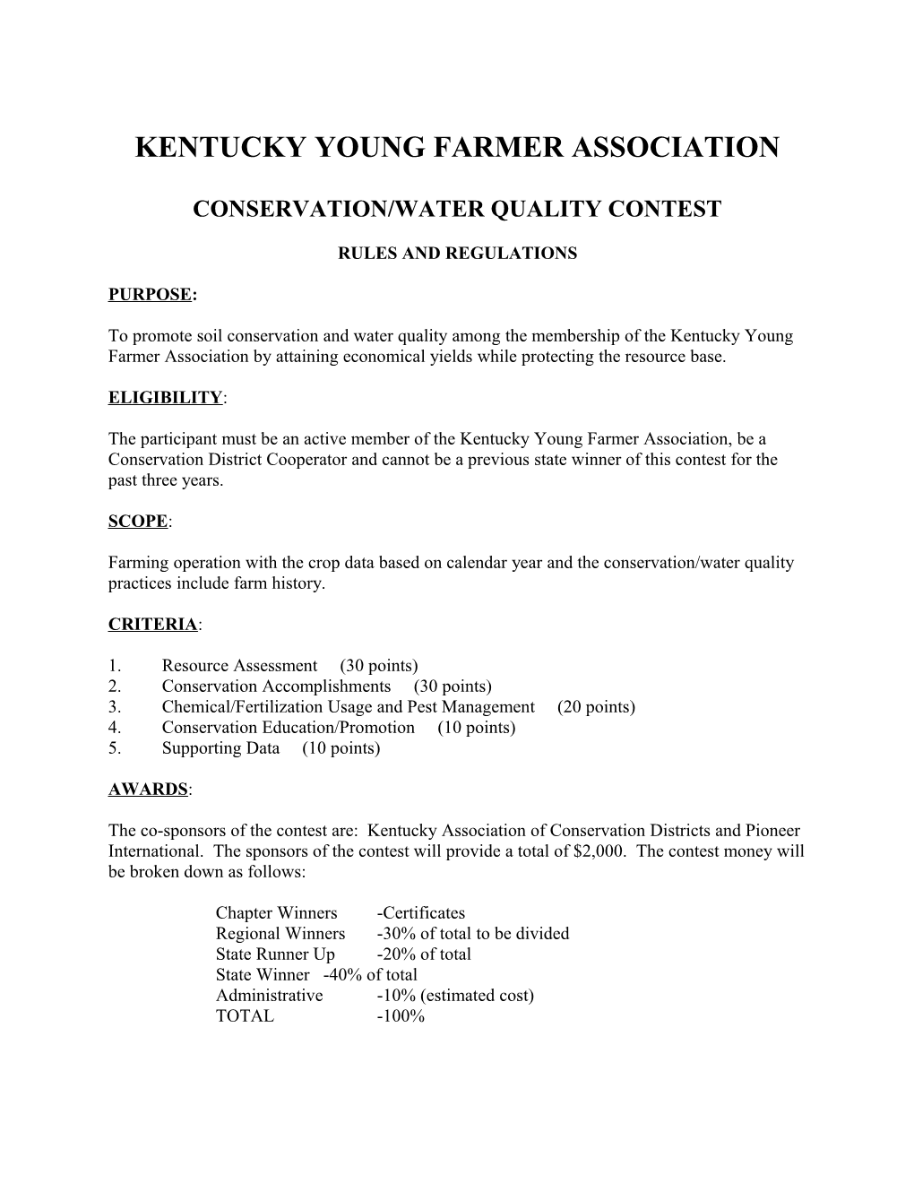 Kentucky Young Farmer Association