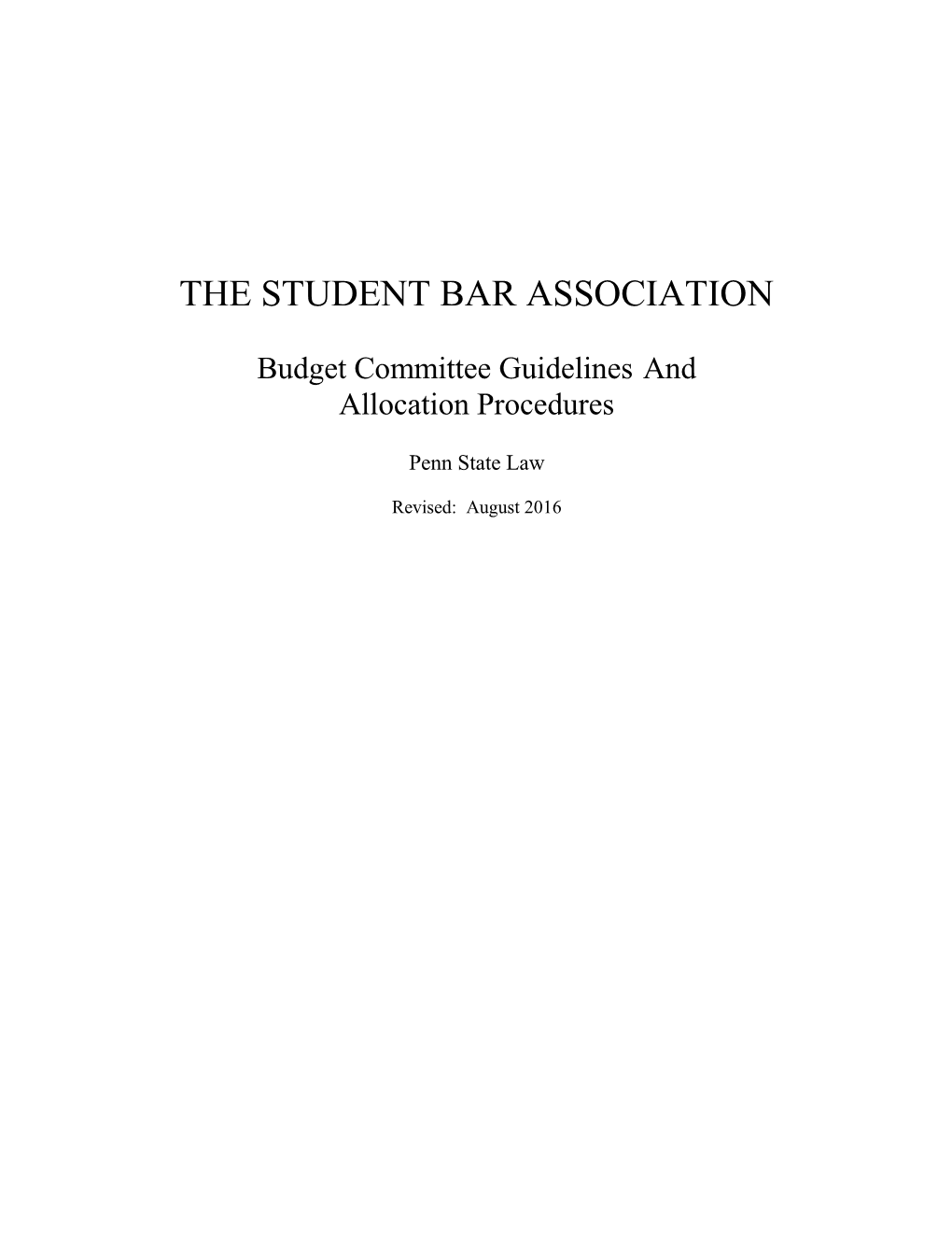 The Student Barassociation