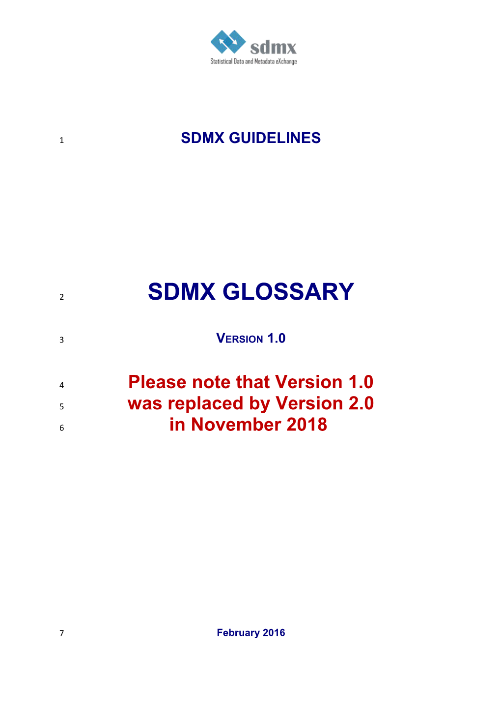SDMX Guidelines