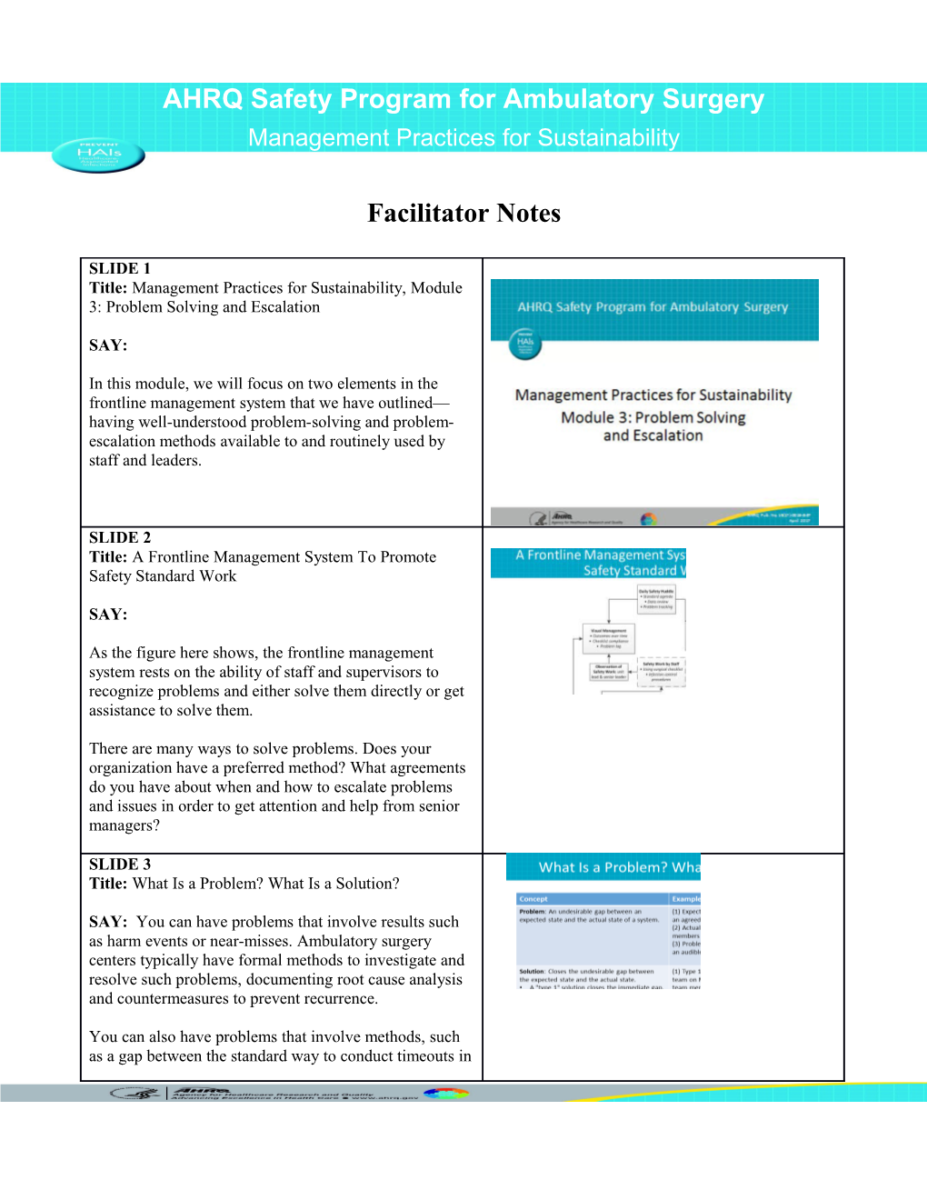 Module 3: Script and Slides