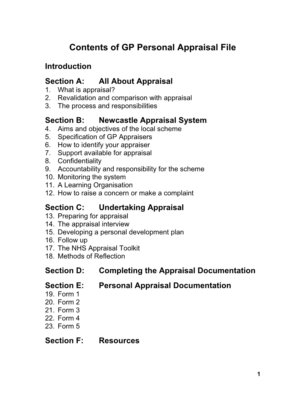 Local Implementation of GP Appraisal